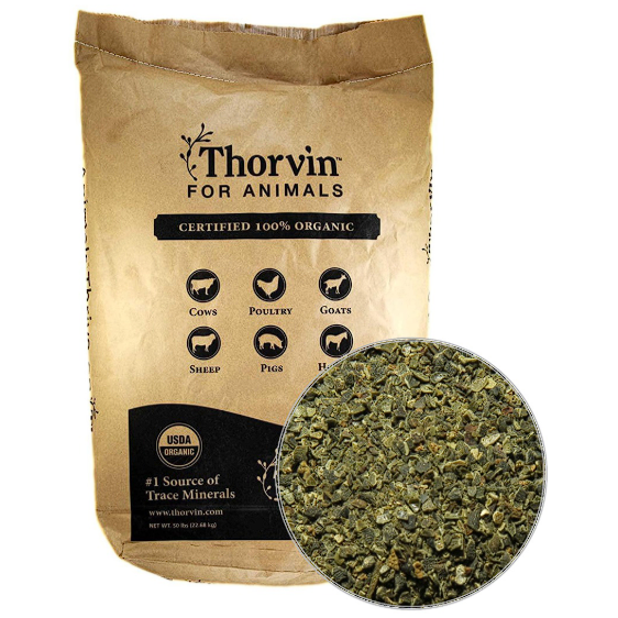 Thorvin Certified Organic Icelandic Kelp 50 lb bag with kelp granules