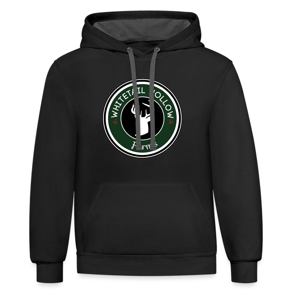 Contrast Hoodie - black/asphalt