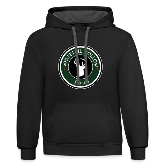 Contrast Hoodie - black/asphalt